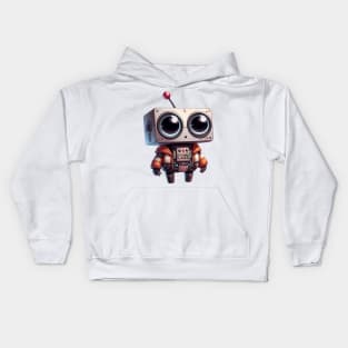 Cute Robot Illustration Kids Hoodie